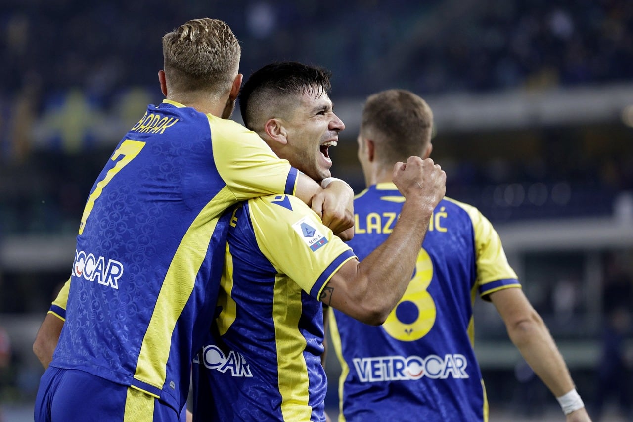 Giovanni Simeone está segundo en la tabla de goleadores de la Serie A