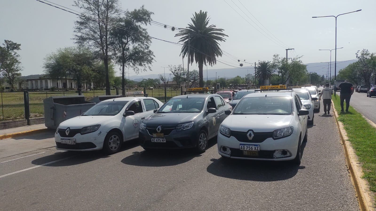 Durante la protesta frente a Casa de Gobierno.