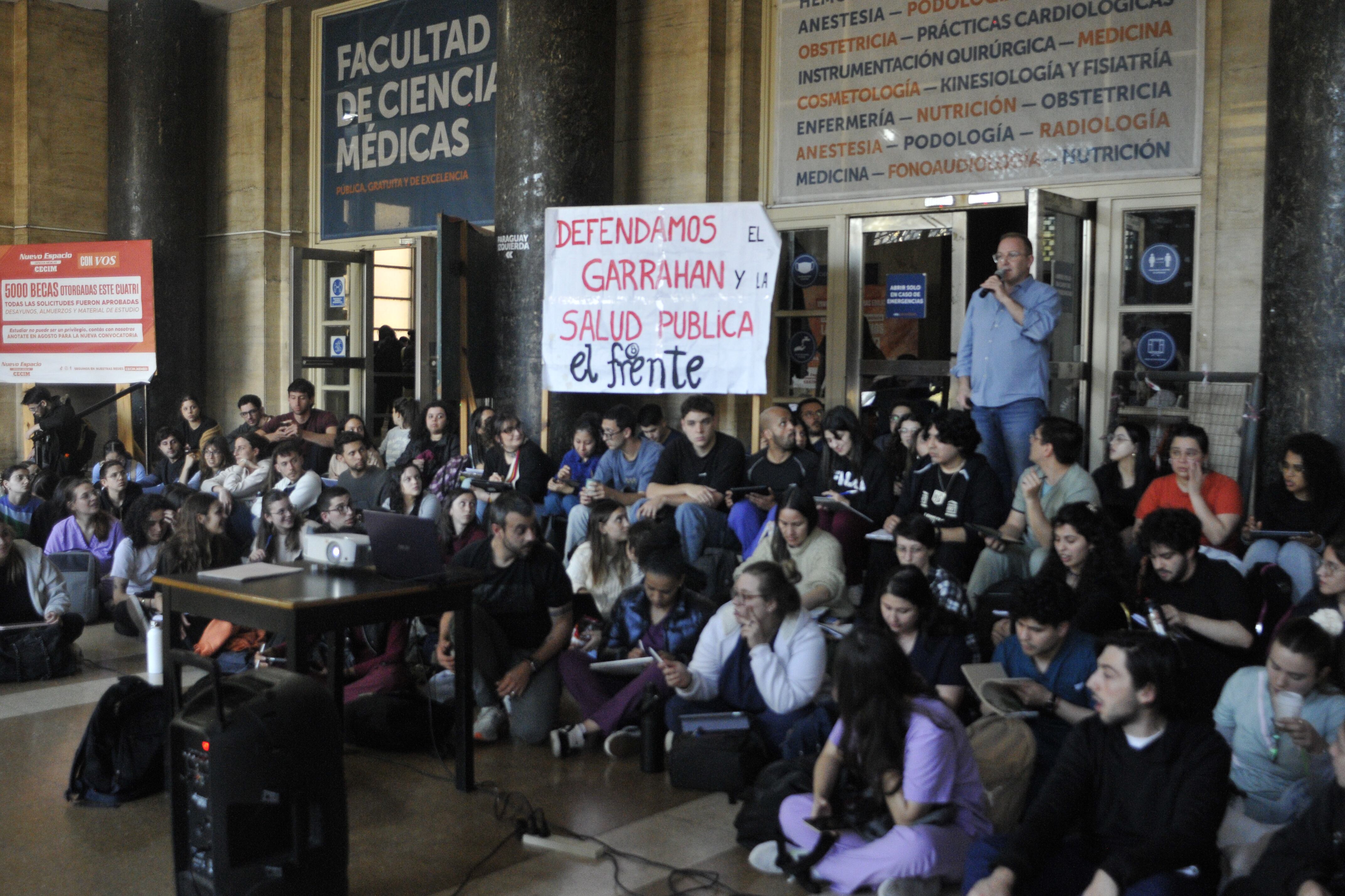 La marcha se preparó con clases públicas y paros escalonados.