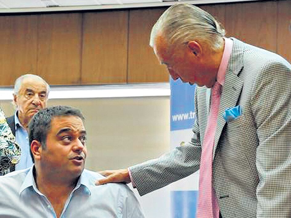 Osvaldo Cornide, presidente de CAME, junto al ministro Jorge Triaca.