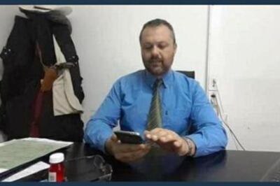 Dantur, en la oficina de la fiscalía en Apolinario Saravia, que se cerró.