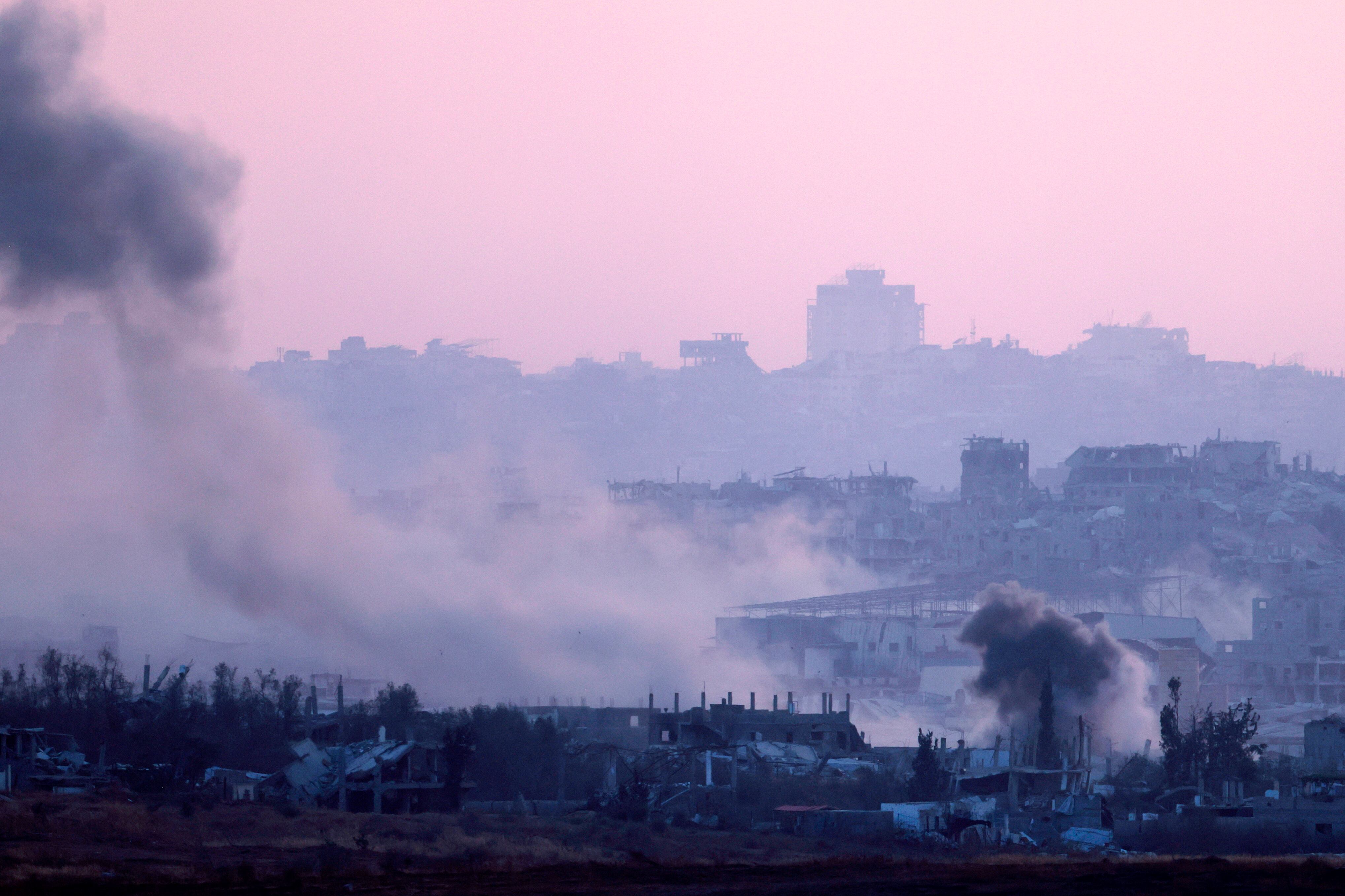 Bombardeo israelí en la Franja de Gaza