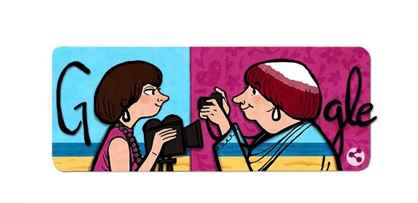 Agnés Varda, homenajeada por Google.