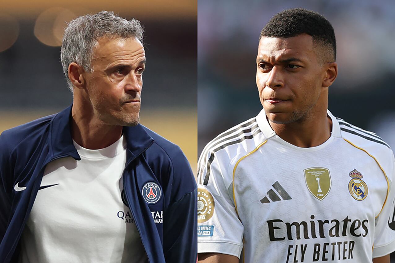 Luis Enrique y Mbappé no terminaron nada bien.