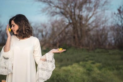 La cantante, guitarrista y compositora cañadense Leilén Micucci.