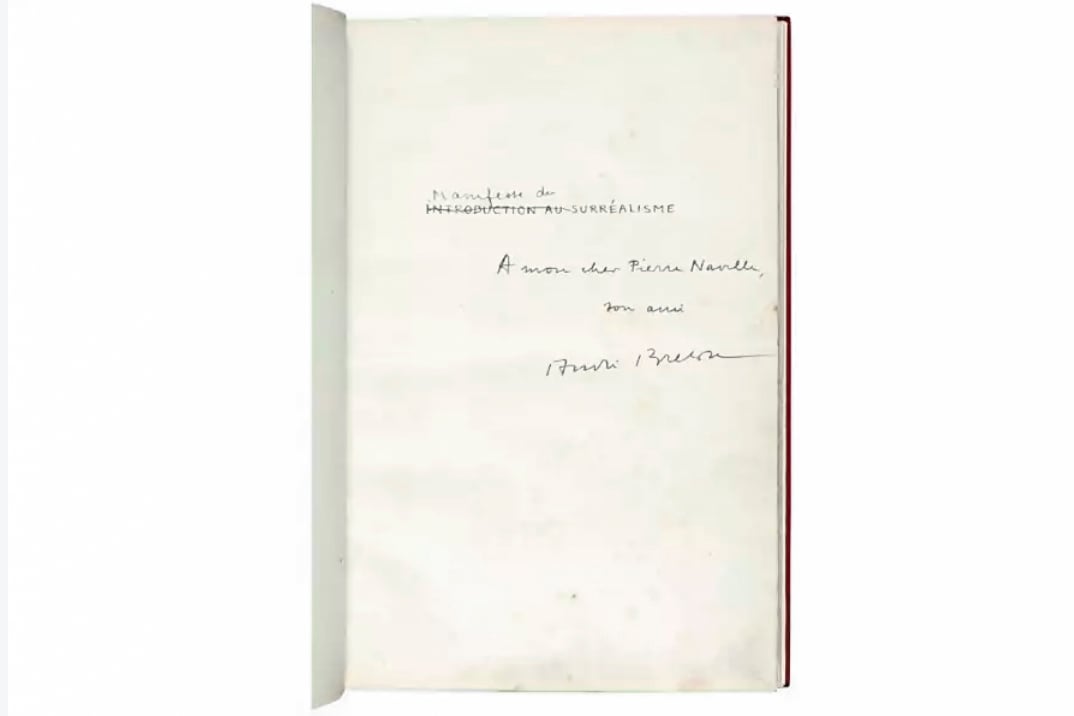 Imagen del Manifiesto que se subastará.