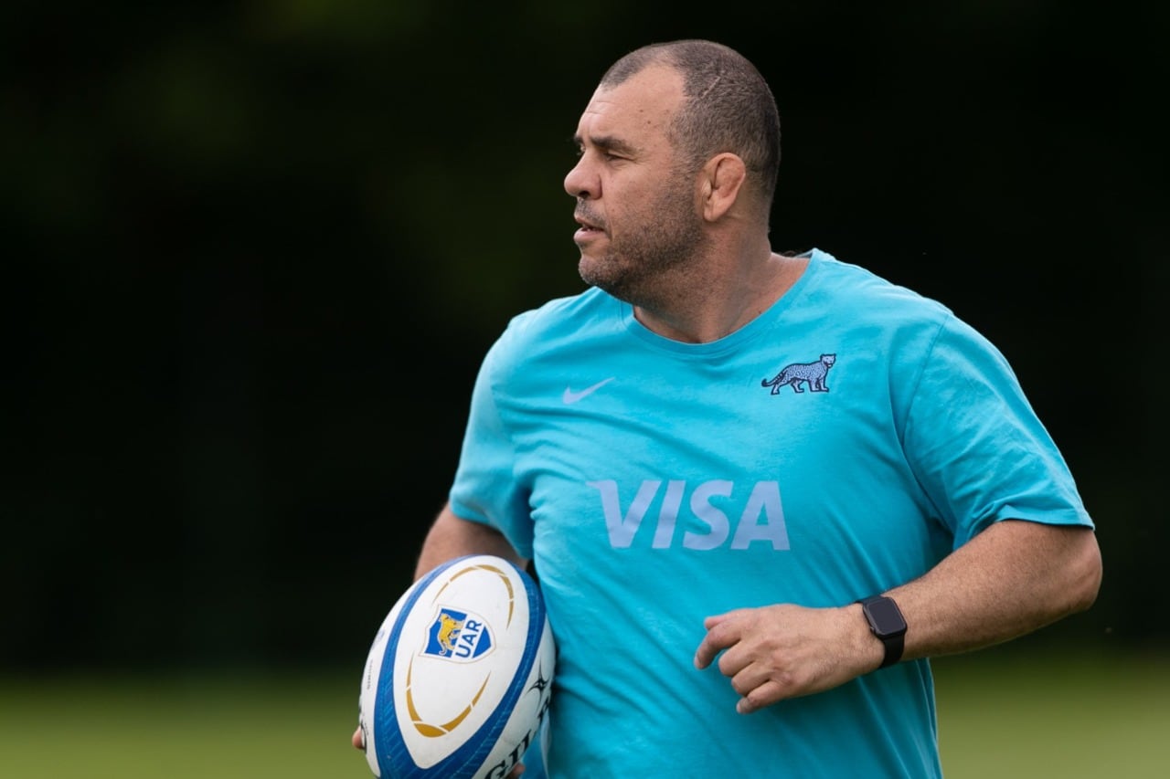 El australiano Michael Cheika, DT de Los Pumas.