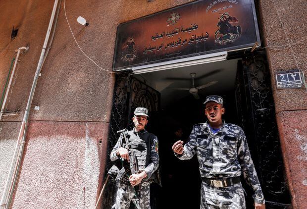 El incendio en la iglesia Abou Sifine del barrio popular de Imbaba, estuvo causado por un problema en el cableado eléctrico.