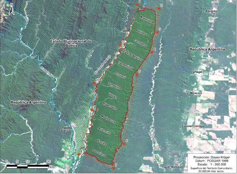 Los parajes de la Comunidad Tape Iguapegui, todos lindan con Bolivia