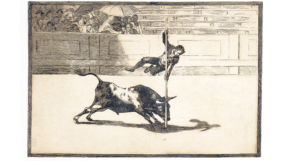 Ligereza y atrevimiento de Juanito Apiñani en la de Madrid, de Goya, es parte de la muestra.