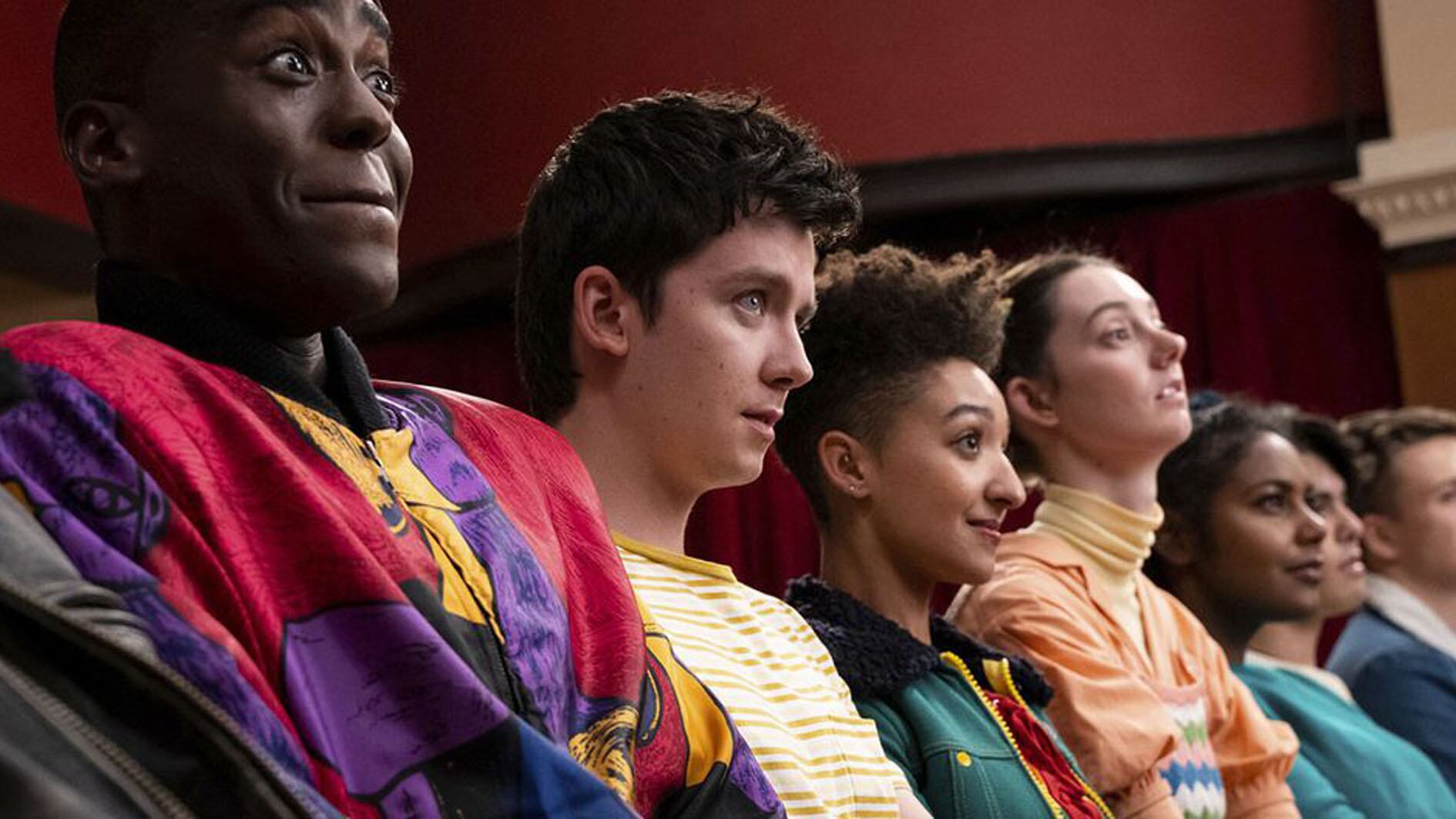 El elenco diverso de la serie queer Sex Education