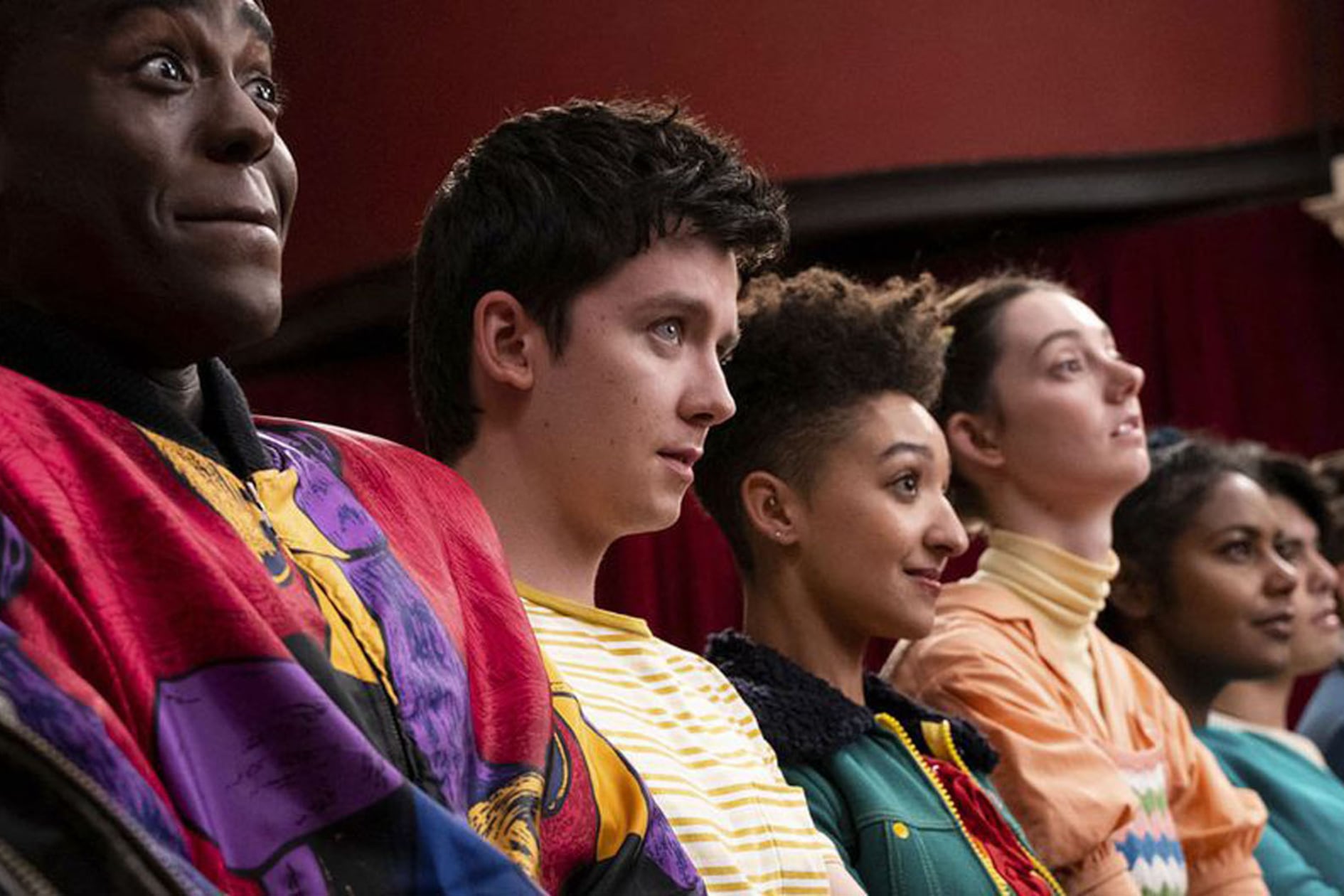 El elenco diverso de la serie queer Sex Education