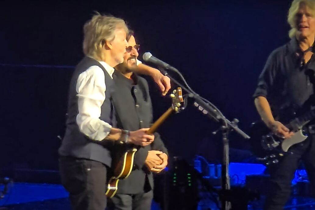 Los dos beales en el concierto en el O2 Arena de la capital británica.