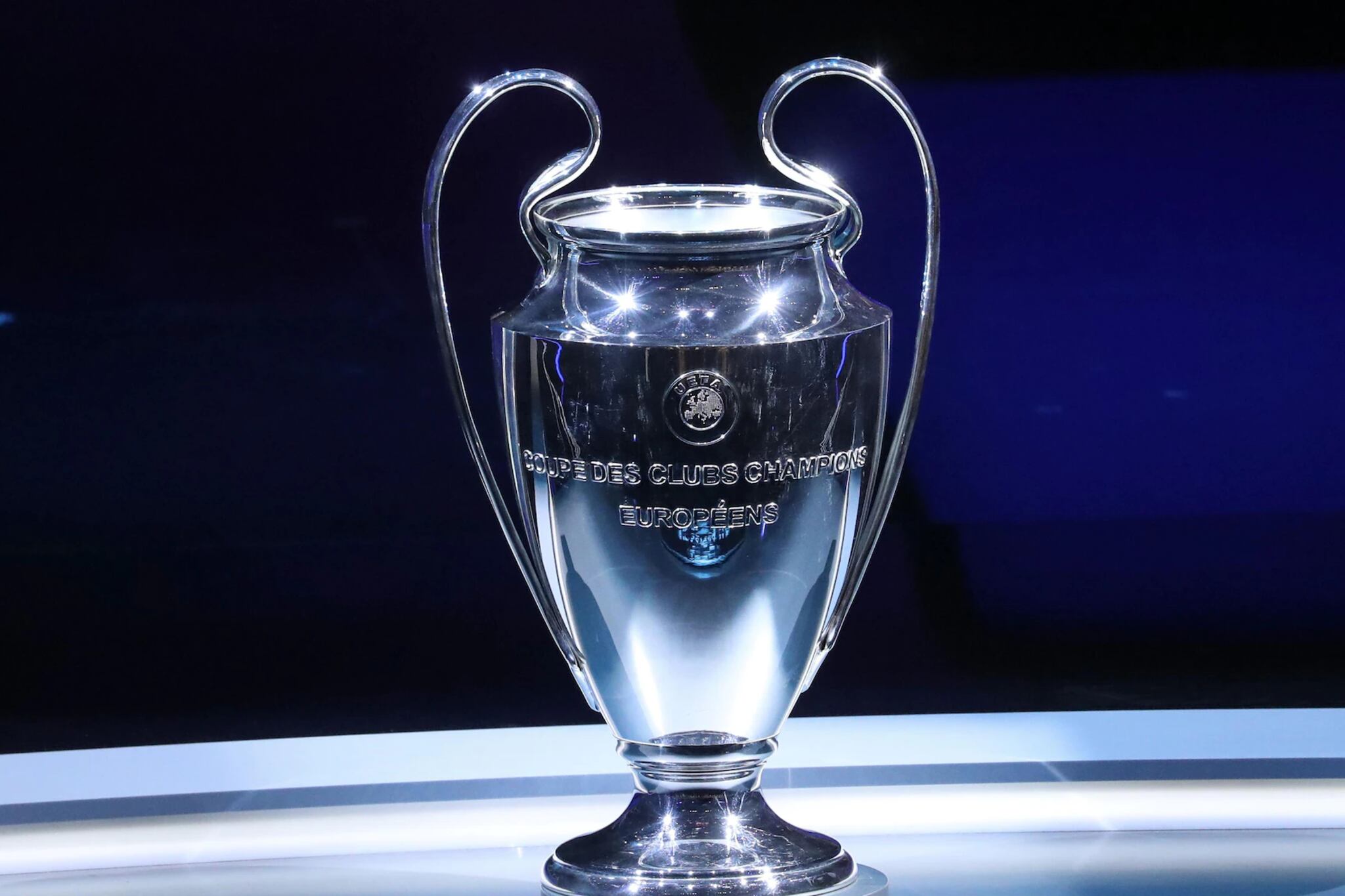 El trofeo de la Champions League.