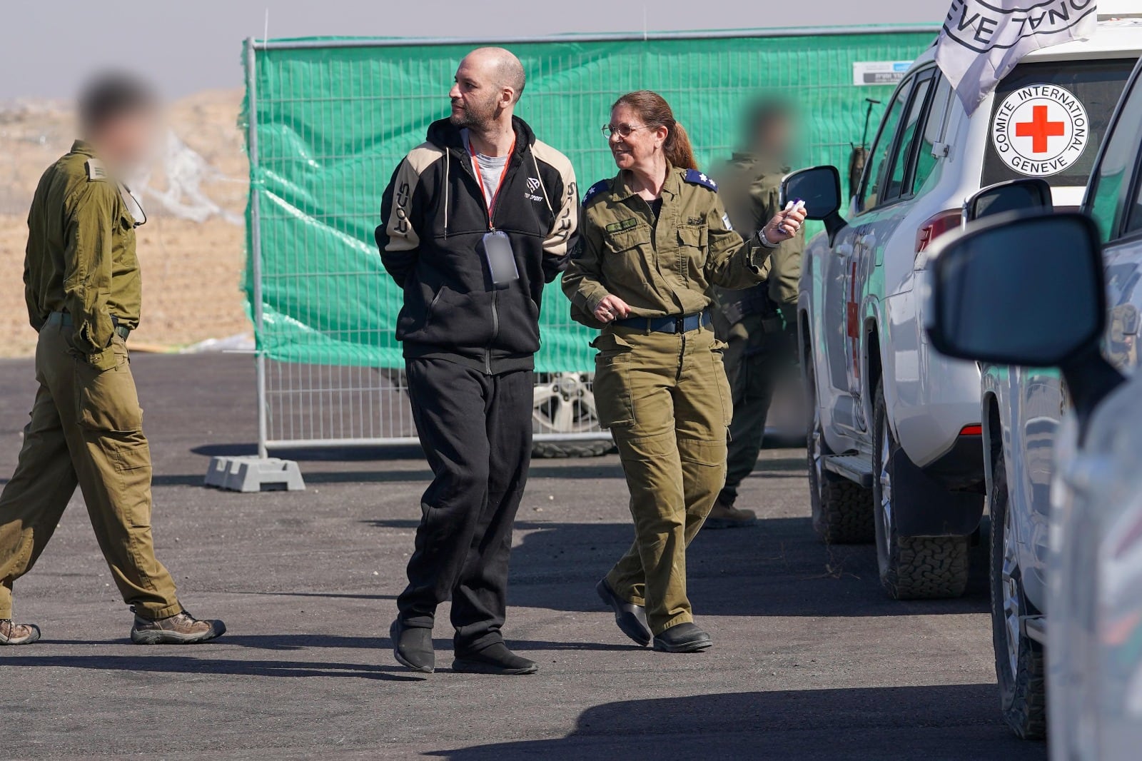 Iair Horn, al momento de ser liberado.