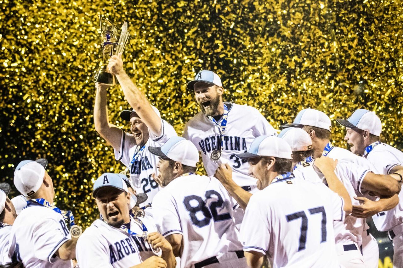 La alegría de los jugadores argentinos