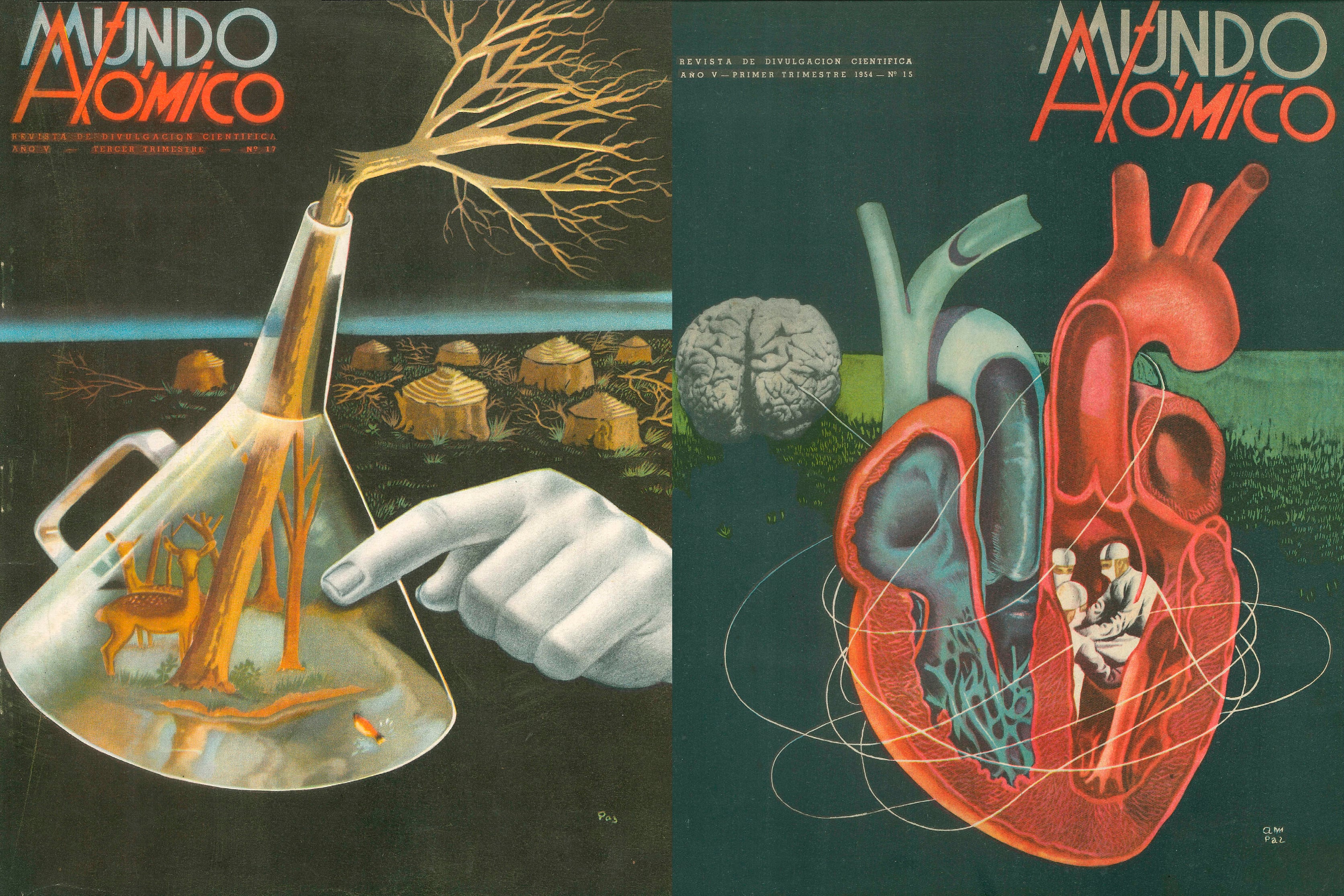 Las tapas de Mundo Atómico, la ciencia durante el peronismo.