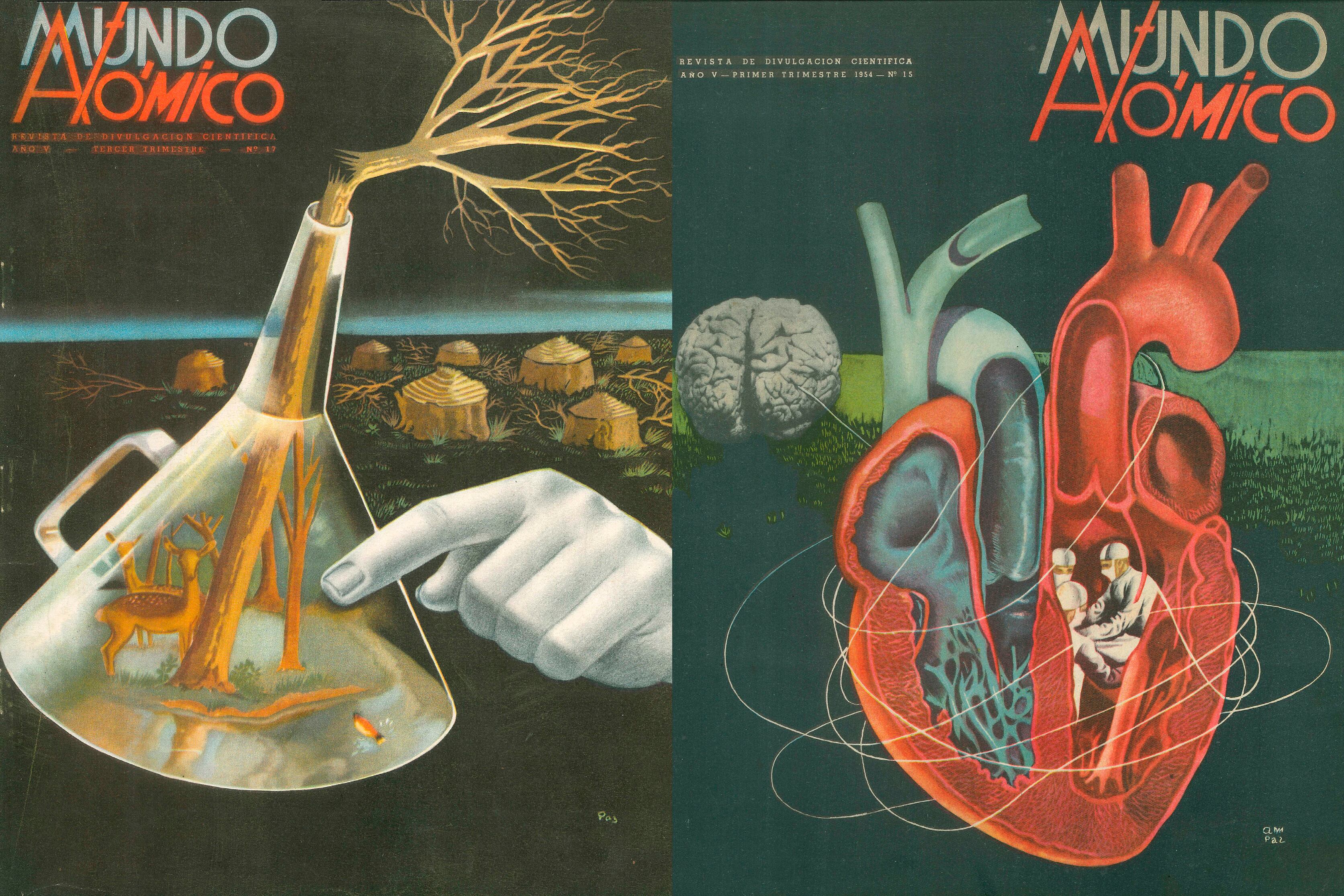 Las tapas de Mundo Atómico, la ciencia durante el peronismo.