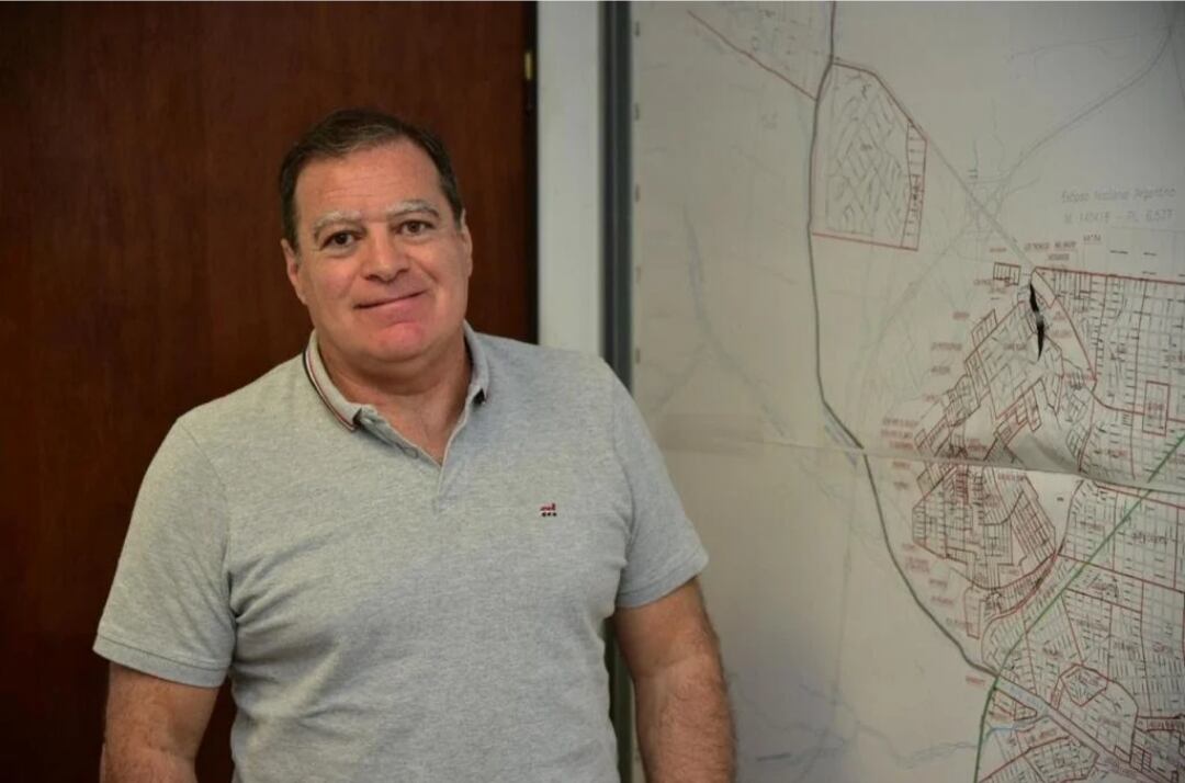 Agolio, cuando era subsecretario de Obras Públicas municipal 