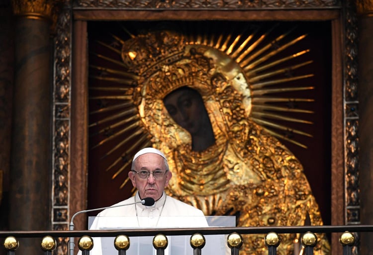 El Papa argentino hoy en Lituania, adonde llegó en visita oficial.