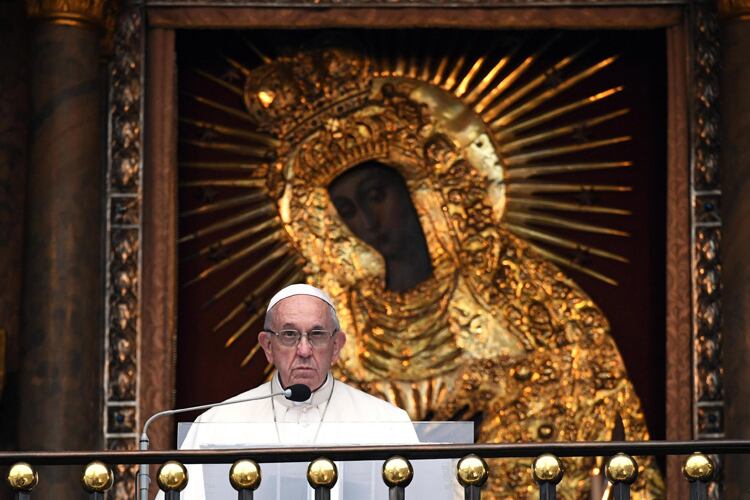 El Papa argentino hoy en Lituania, adonde llegó en visita oficial.