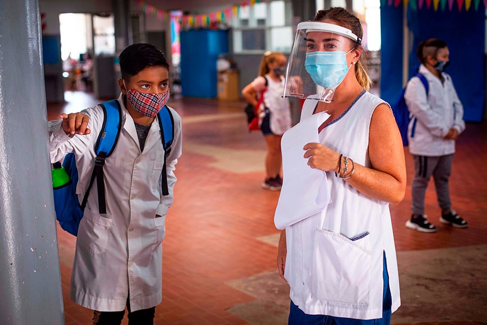 Los docentes santafesinos tienen una amplia cobertura contra el covid