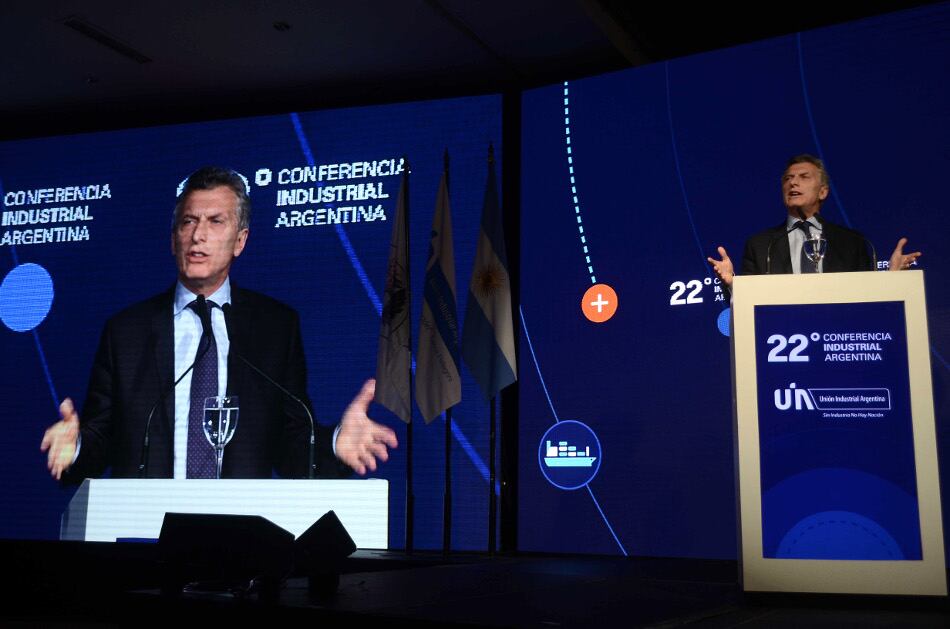 "Este fue un año duro, duro para la industria y duro para muchos argentinos", dijo Macri.