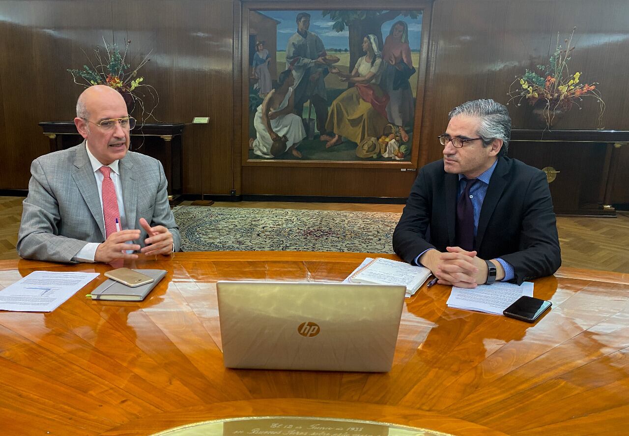 Raúl Rigo y Roberto Arias, secretarios de Hacienda y de Politica Tributaria