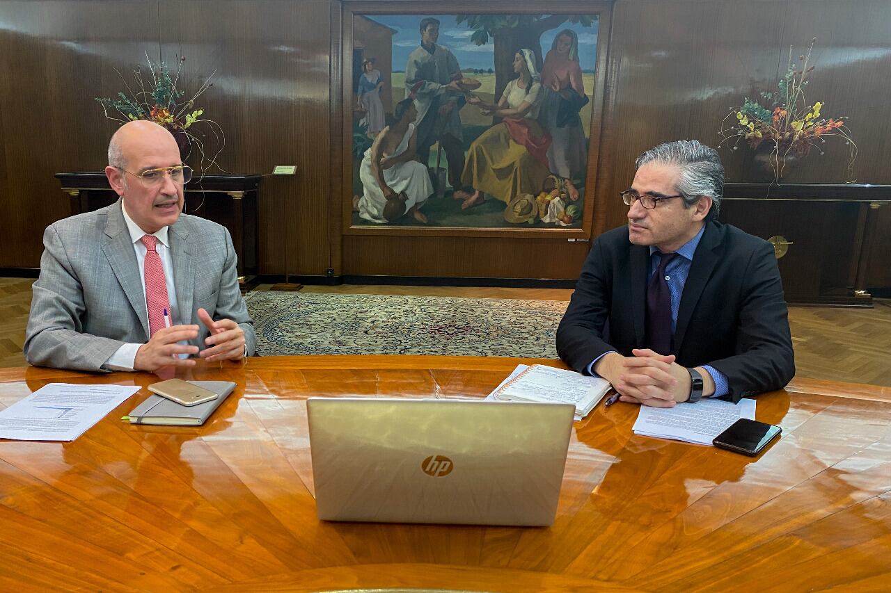 Raúl Rigo y Roberto Arias, secretarios de Hacienda y de Politica Tributaria
