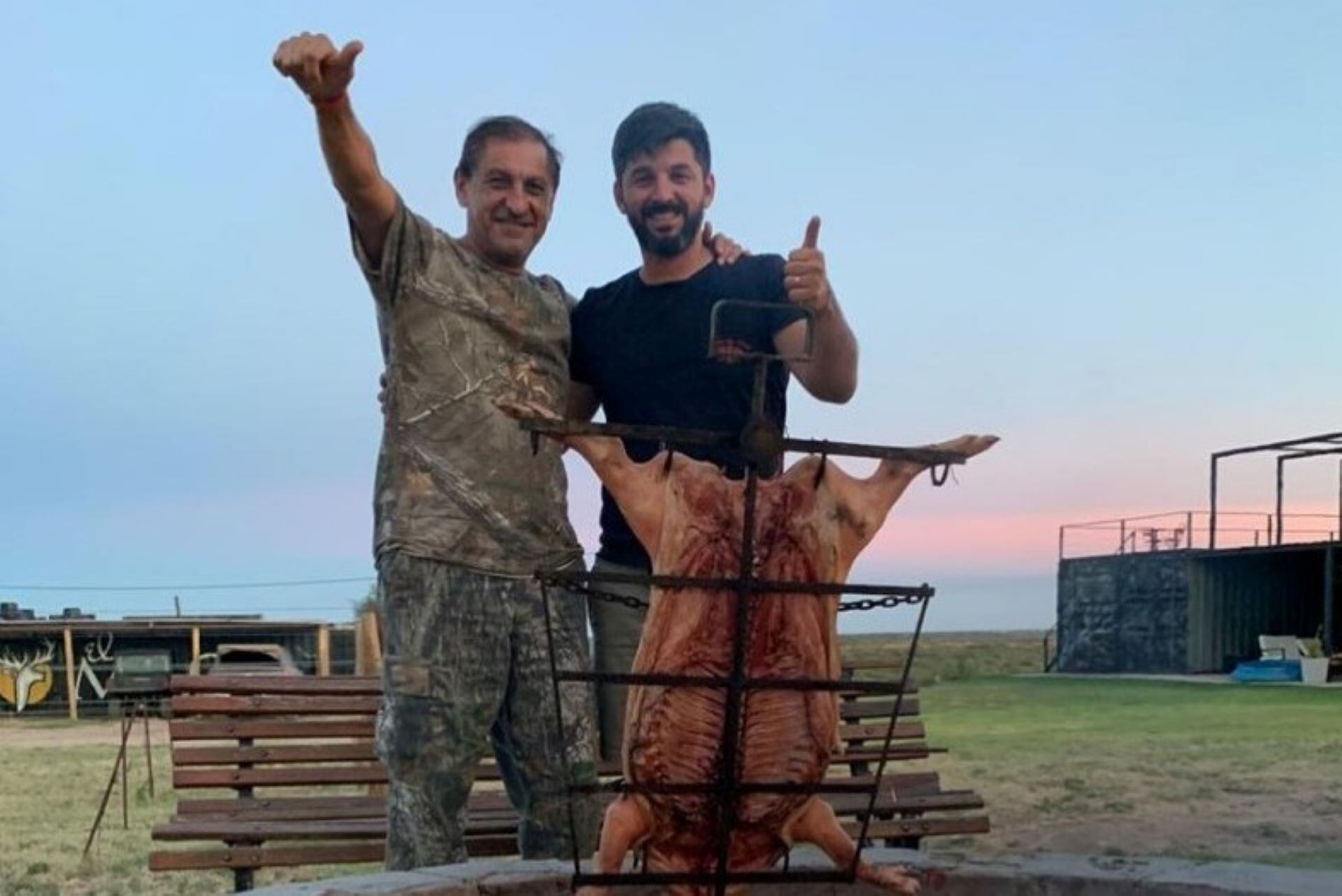 Ramón y Michael díaz en diciembre de 2020. Imagen: Instagram