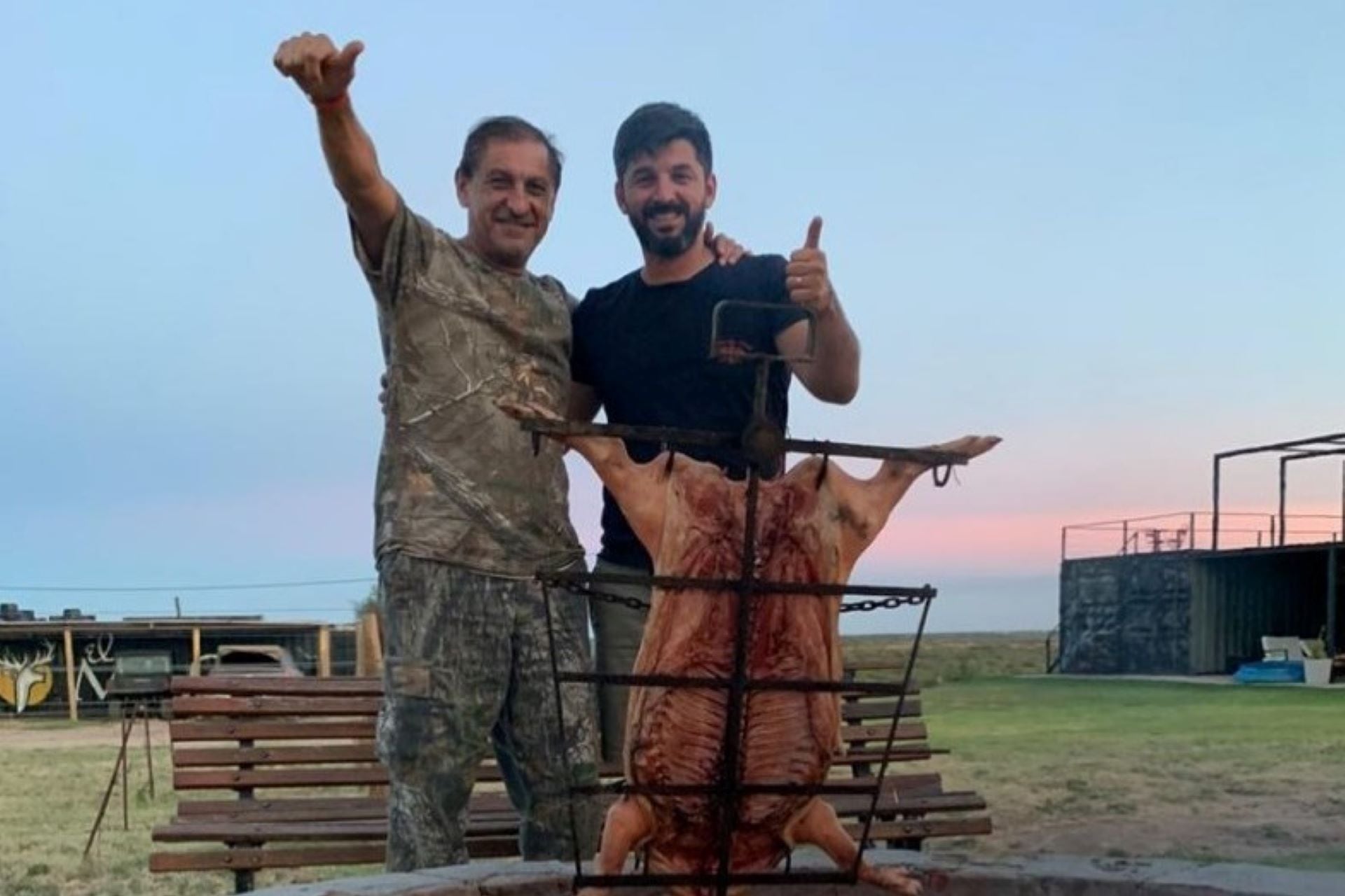 Ramón y Michael díaz en diciembre de 2020. Imagen: Instagram