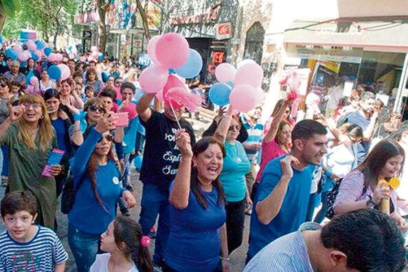 Una marcha antiderechos en Catamarca.