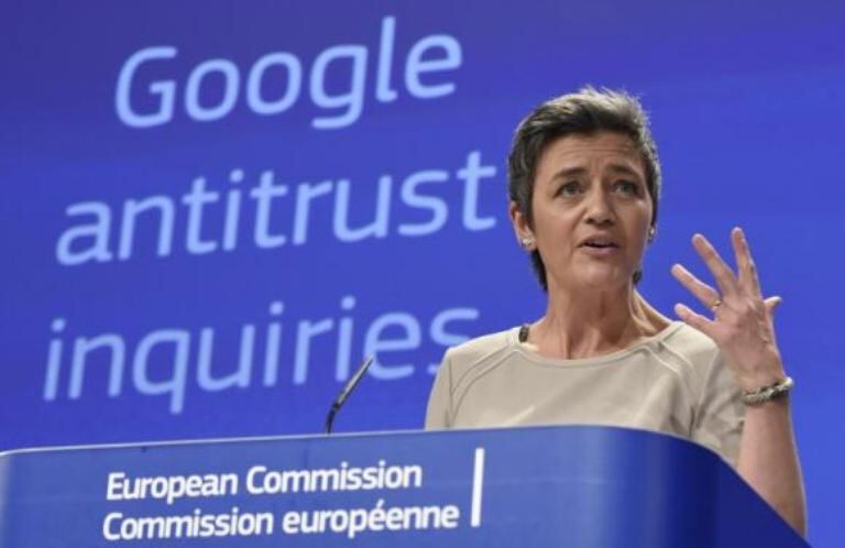 Margrethe Vestager, la responsable de imponer la multa a Google.
