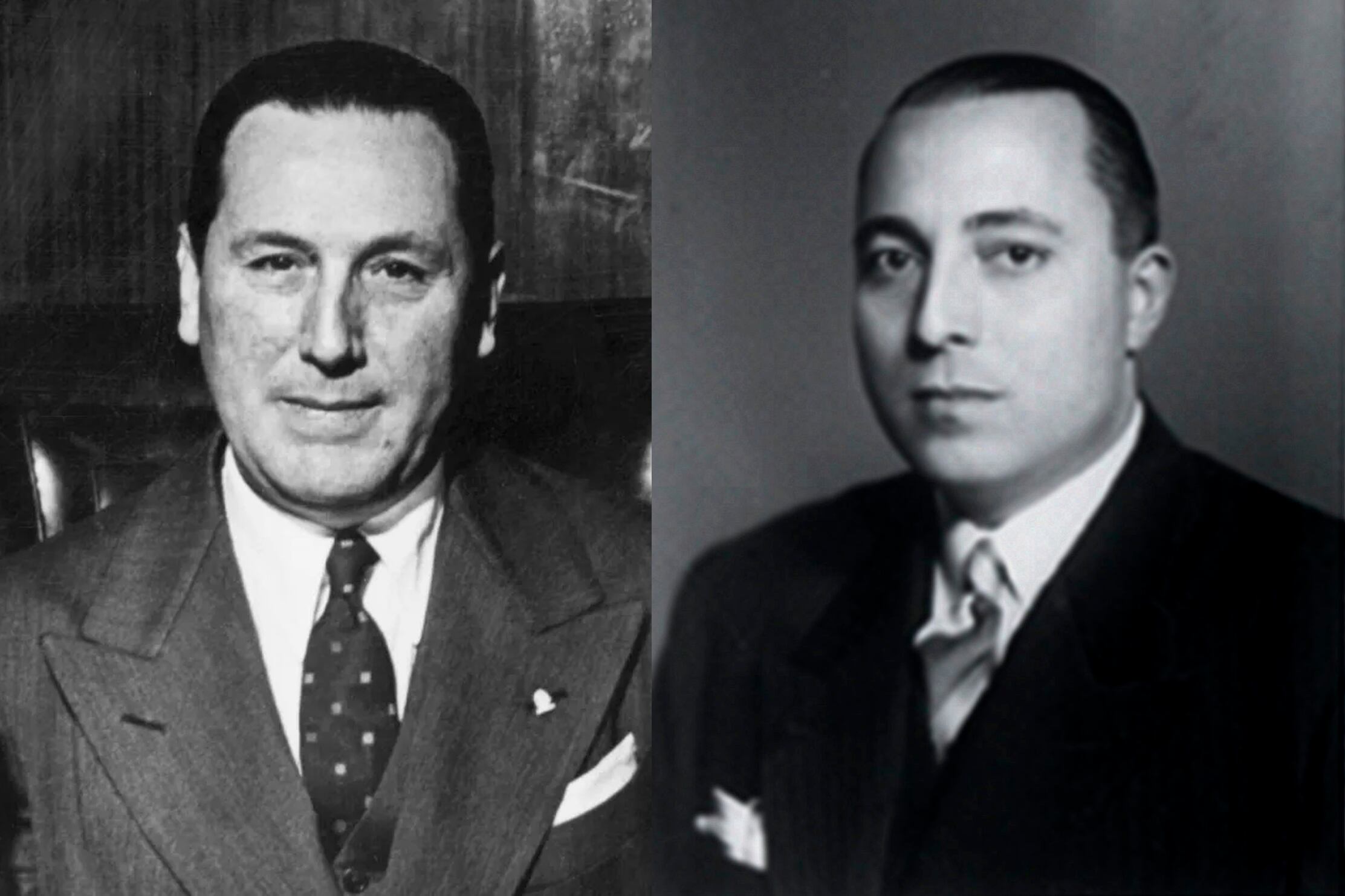 Juan Domingo Perón en sus dos primeras presidencias (1945-1955) y su ministro de Hacienda, Ramón Cereijo.