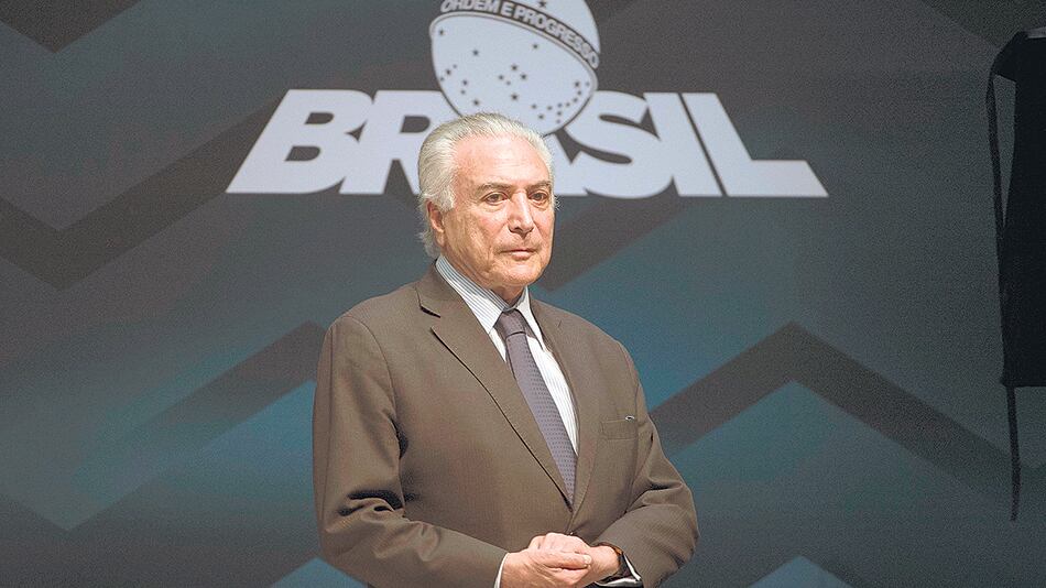 Michel Temer ayer en Río.