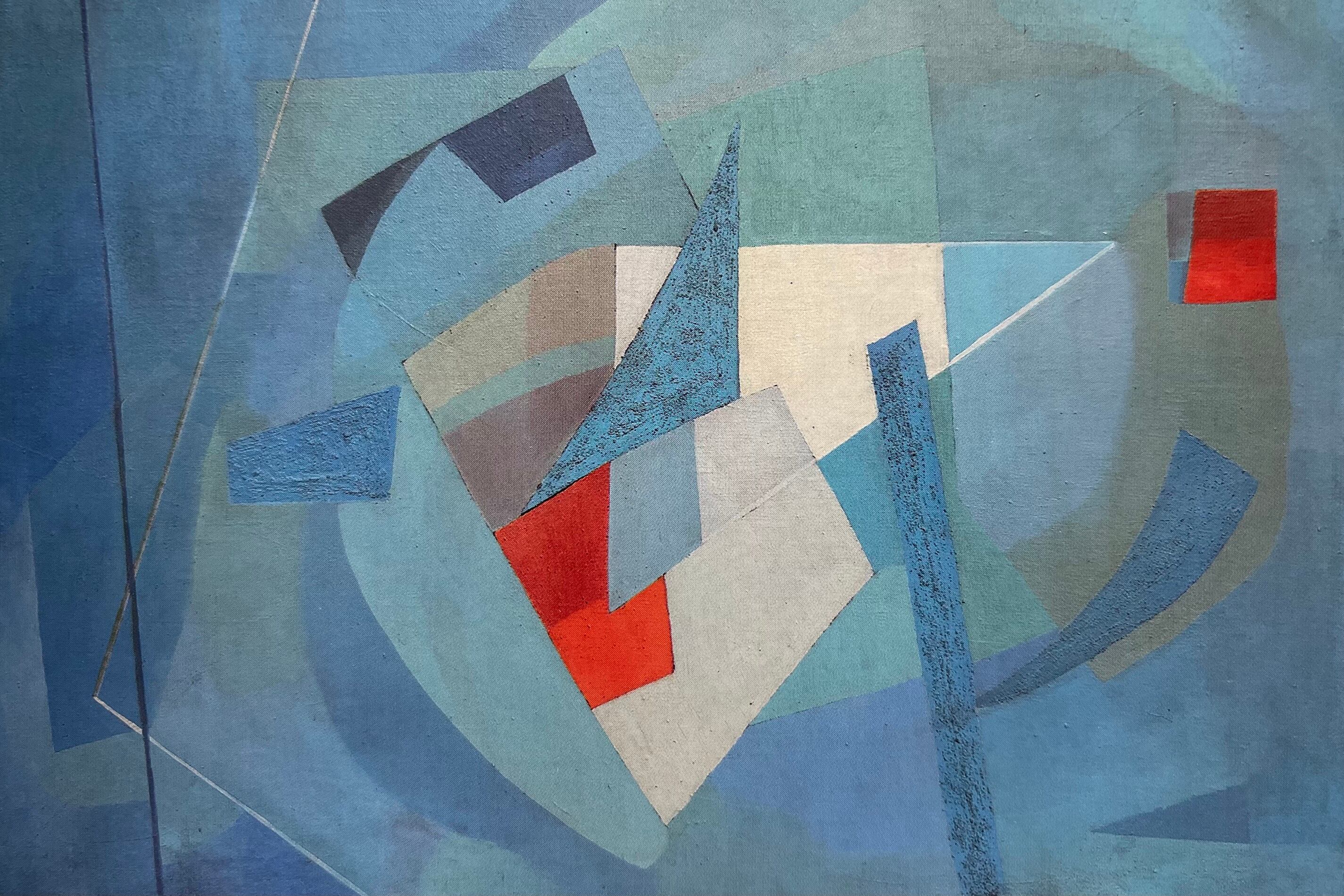 Sin título, 1955, Óleo sobre tela; 50 × 70 cm, de Domingo Di Stefano. Abajo: Un óleo sobre tela de 1957,Sin título, de 45 x 65 cm, de D.Di Stefano.