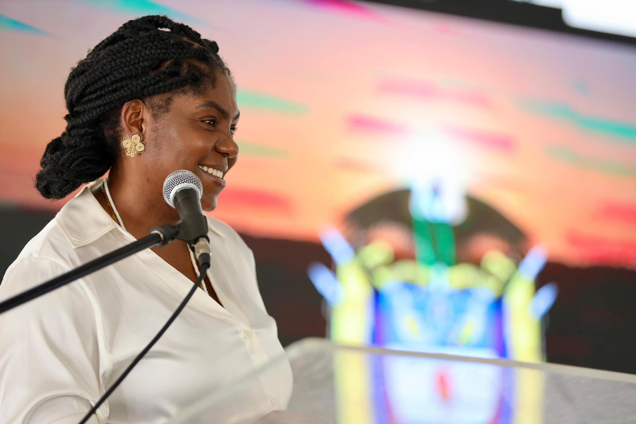 La Ministra Francia Márquez el pasado 2 de junio en el lanzamiento del Laboratorio de Paz, Convivencia y Seguridad Humana 2.0. Imagen: @MinIgualdadCol