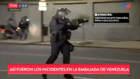 La Policía de la Ciudad disparó directo contra los manifestantes.