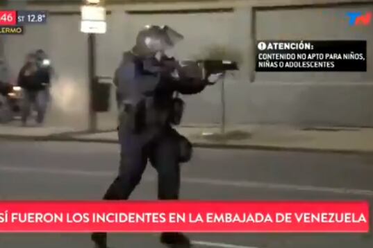 La Policía de la Ciudad disparó directo contra los manifestantes.