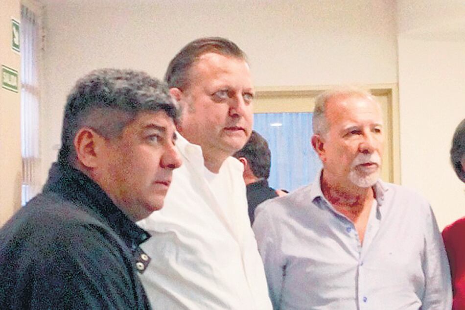 Pablo Moyano, Pablo Biró y Omar Plaini, miembros del Grupo Lezica.