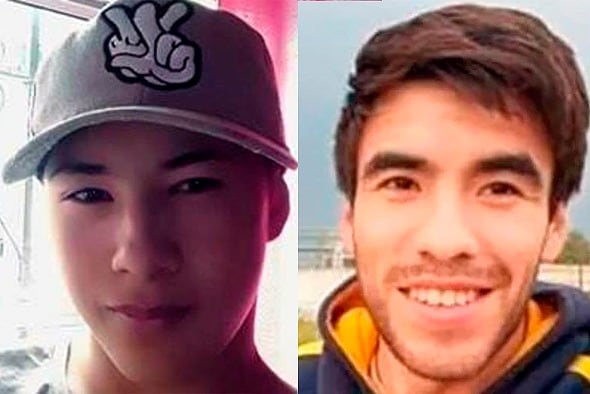Lucas Verón, asesinado en La Matanza, y Lucas Castro, desaparecido. 