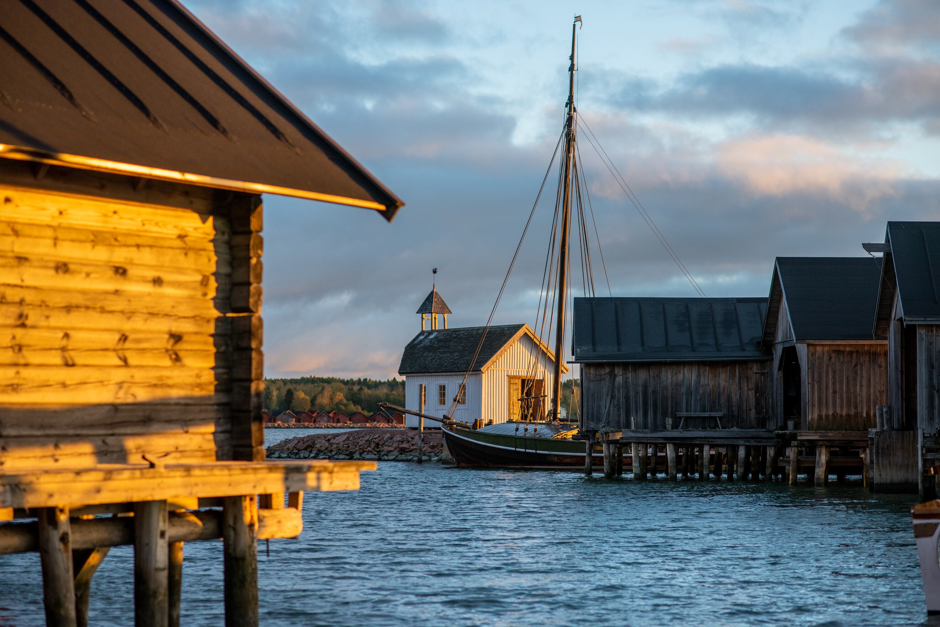 Paisaje marino en las Islas Aland (Finlandia).