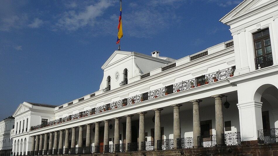 Palacio de Carondelet, sede del gobierno ecuatoriano.