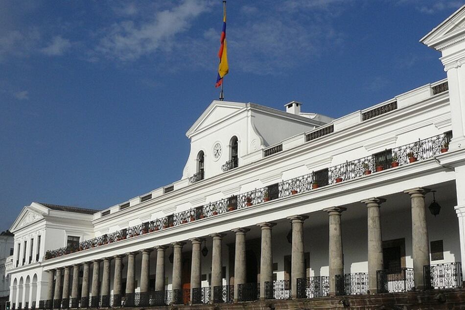 Palacio de Carondelet, sede del gobierno ecuatoriano.