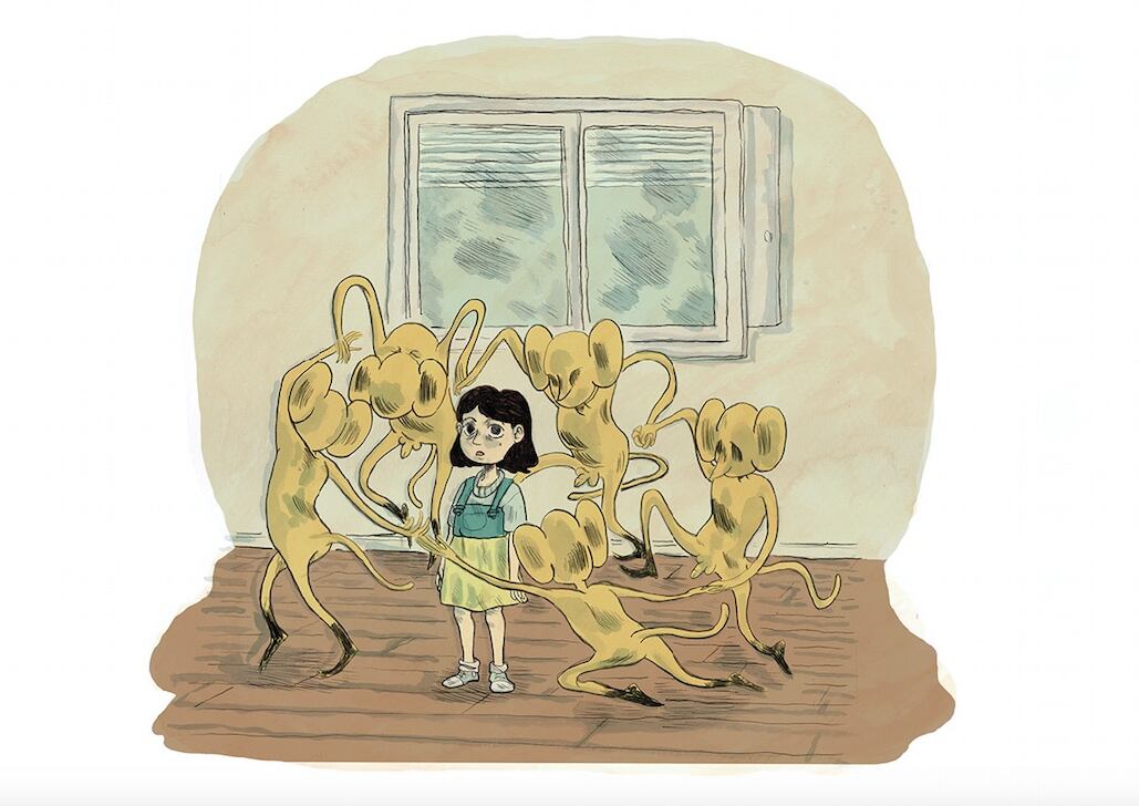 Una escena de El golpe de la cucaracha, la novela gráfica de Gato Fernández.