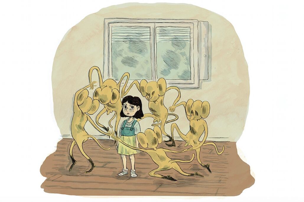 Una escena de El golpe de la cucaracha, la novela gráfica de Gato Fernández.