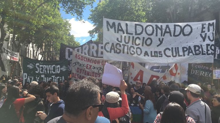 El reclamo por Justicia se extendió hoy a Plaza de Mayo.