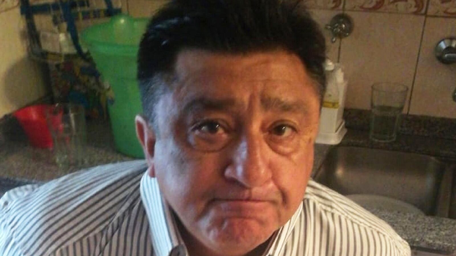 Luis Paz, al momento de ser detenido por la Policía Federal en un departamento de San Martín 546.