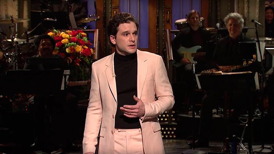 Harington en el estudio de la NBC, el sábado.