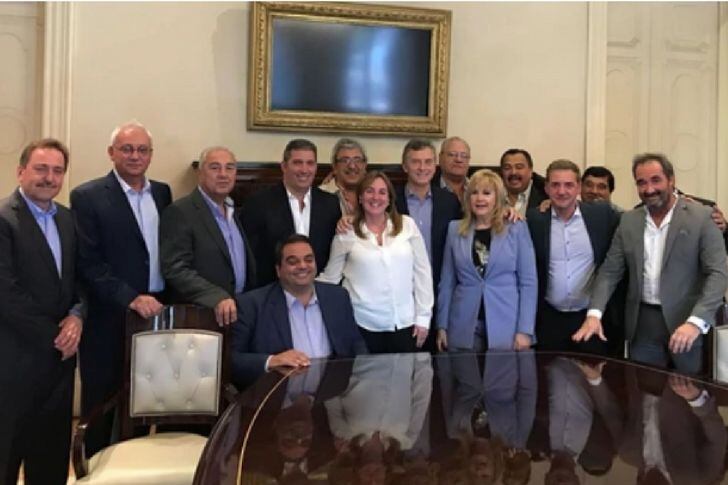 Alberto Fantini reunido con Mauricio Macri.